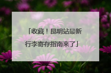 收藏！昆明站最新行李寄存指南来了