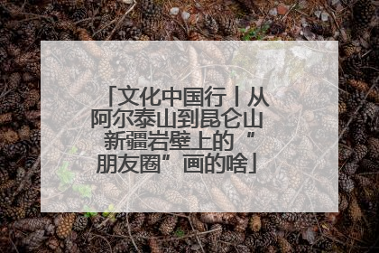 文化中国行丨从阿尔泰山到昆仑山 新疆岩壁上的“朋友圈”画的啥