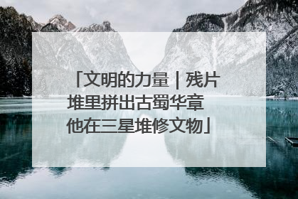 文明的力量｜残片堆里拼出古蜀华章 他在三星堆修文物