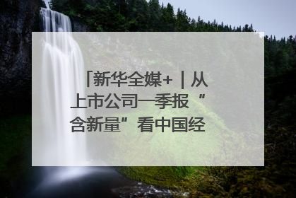 新华全媒+｜从上市公司一季报“含新量”看中国经济发展向“新”