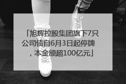 旭辉控股集团旗下7只公司债自6月3日起停牌，本金额超100亿元