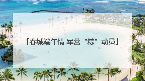 春城端午情 军营“粽”动员