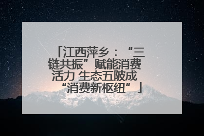 江西萍乡：“三链共振”赋能消费活力 生态五陂成“消费新枢纽”