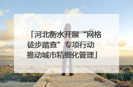 河北衡水开展“网格徒步踏查”专项行动 推动城市精细化管理