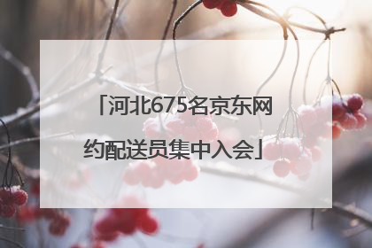 河北675名京东网约配送员集中入会