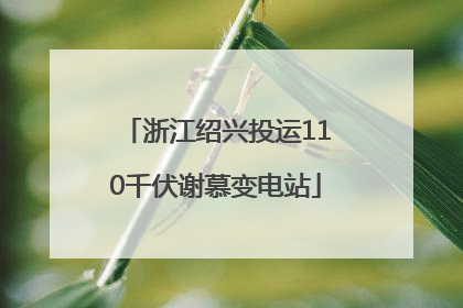 浙江绍兴投运110千伏谢慕变电站