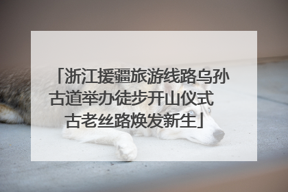 浙江援疆旅游线路乌孙古道举办徒步开山仪式 古老丝路焕发新生