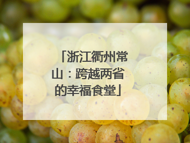 浙江衢州常山：跨越两省的幸福食堂