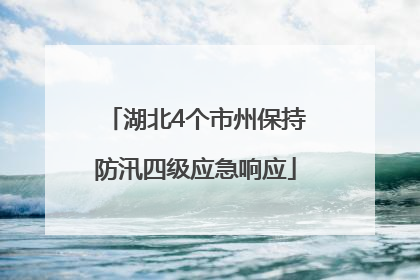湖北4个市州保持防汛四级应急响应