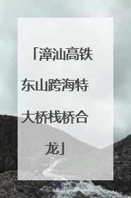 漳汕高铁东山跨海特大桥栈桥合龙