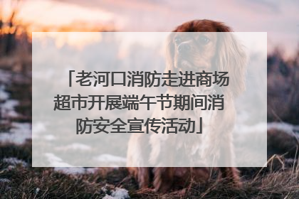 老河口消防走进商场超市开展端午节期间消防安全宣传活动