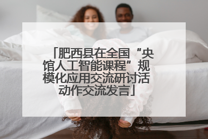 肥西县在全国“央馆人工智能课程”规模化应用交流研讨活动作交流发言