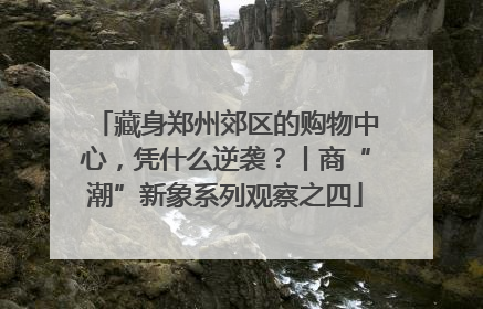 藏身郑州郊区的购物中心，凭什么逆袭？丨商“潮”新象系列观察之四