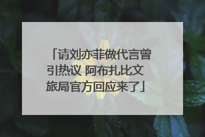 请刘亦菲做代言曾引热议 阿布扎比文旅局官方回应来了