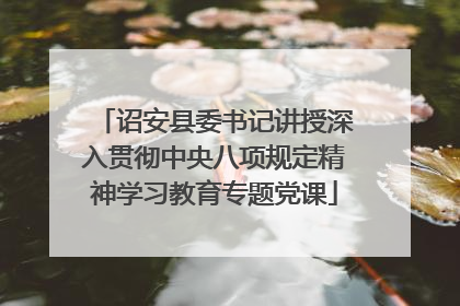 诏安县委书记讲授深入贯彻中央八项规定精神学习教育专题党课
