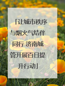 让城市秩序与烟火气结伴同行 济南城管开展百日提升行动