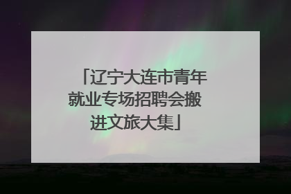 辽宁大连市青年就业专场招聘会搬进文旅大集