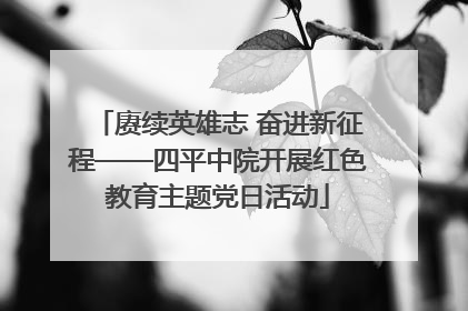 赓续英雄志 奋进新征程——四平中院开展红色教育主题党日活动