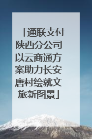 通联支付陕西分公司以云商通方案助力长安唐村绘就文旅新图景