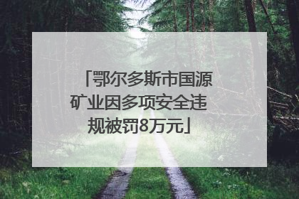 鄂尔多斯市国源矿业因多项安全违规被罚8万元