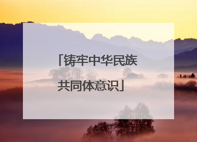 铸牢中华民族共同体意识