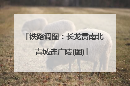 铁路调图：长龙贯南北 青城连广陵(图)