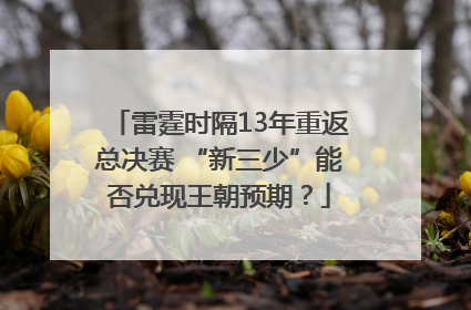 雷霆时隔13年重返总决赛 “新三少”能否兑现王朝预期？