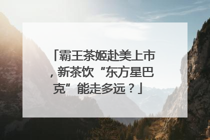 霸王茶姬赴美上市，新茶饮“东方星巴克”能走多远？