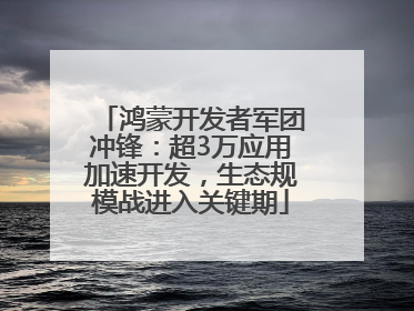 鸿蒙开发者军团冲锋：超3万应用加速开发，生态规模战进入关键期