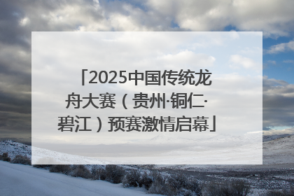 2025中国传统龙舟大赛（贵州·铜仁·碧江）预赛激情启幕