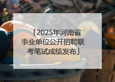 2025年河南省事业单位公开招聘联考笔试成绩发布