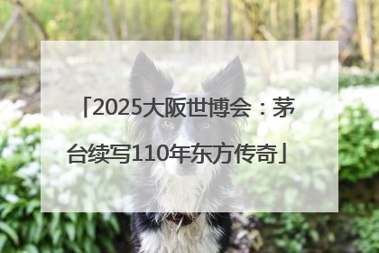 2025大阪世博会：茅台续写110年东方传奇