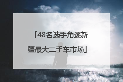 48名选手角逐新疆最大二手车市场